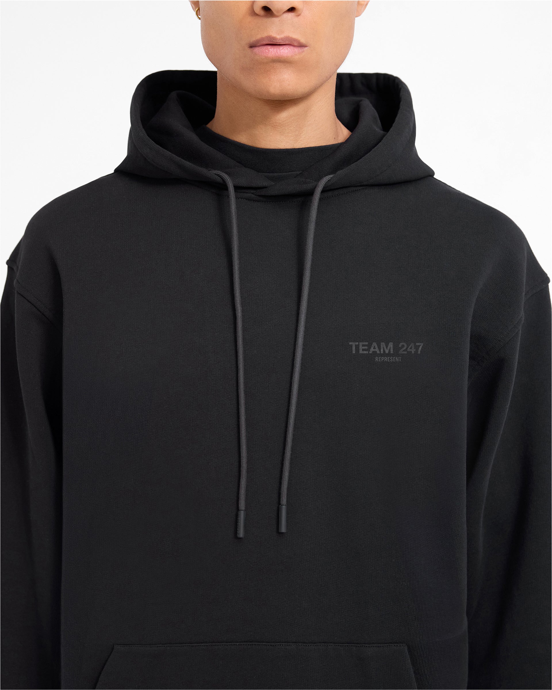 Team 247 Oversized Hoodie - Noir Mat.