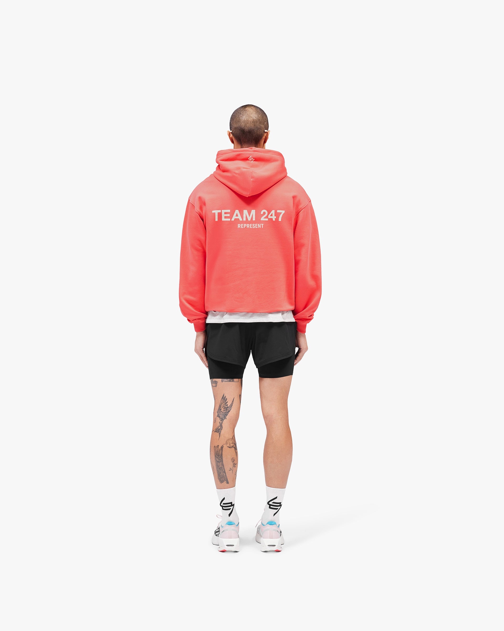 Team 247 Oversized Hoodie  - Racing Red