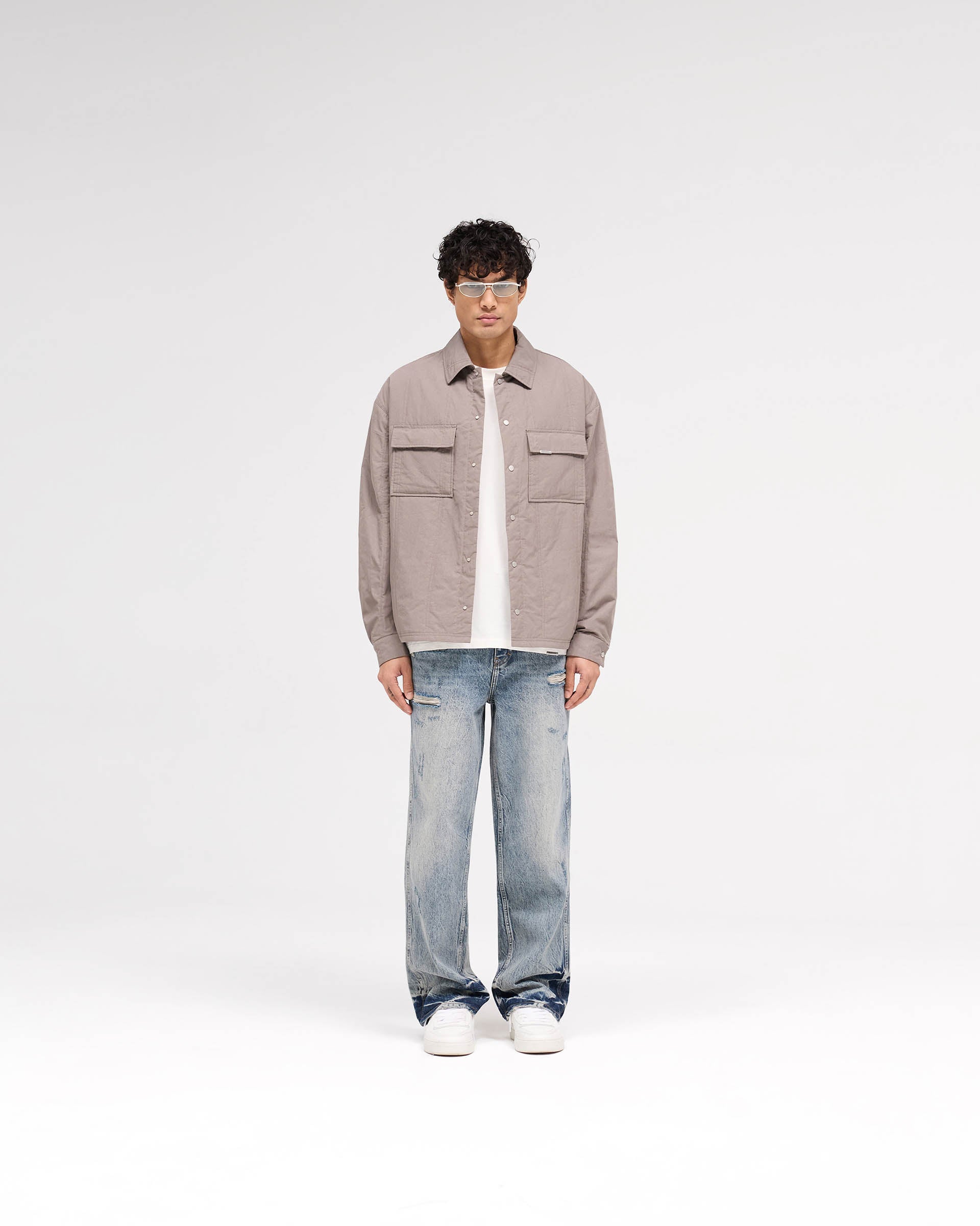 R3 Distressed Baggy Denim - Azul Crema