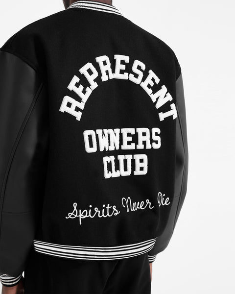 Represent Owners Club Varsity Jacket Green – Holmes Apparel UK LTD