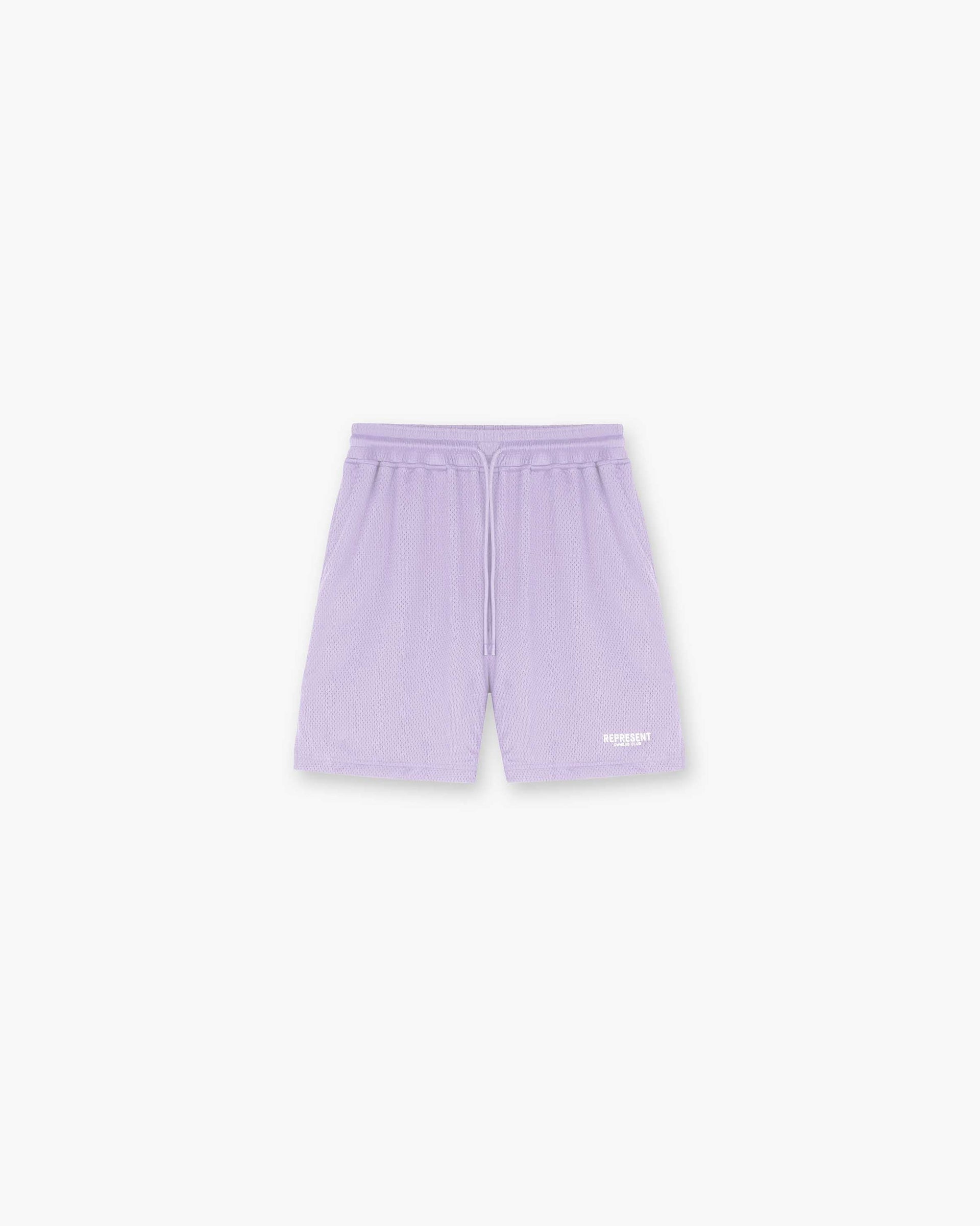 Represent Owners Club Mesh Shorts | Lilac Shorts Owners Club | Represent Clo