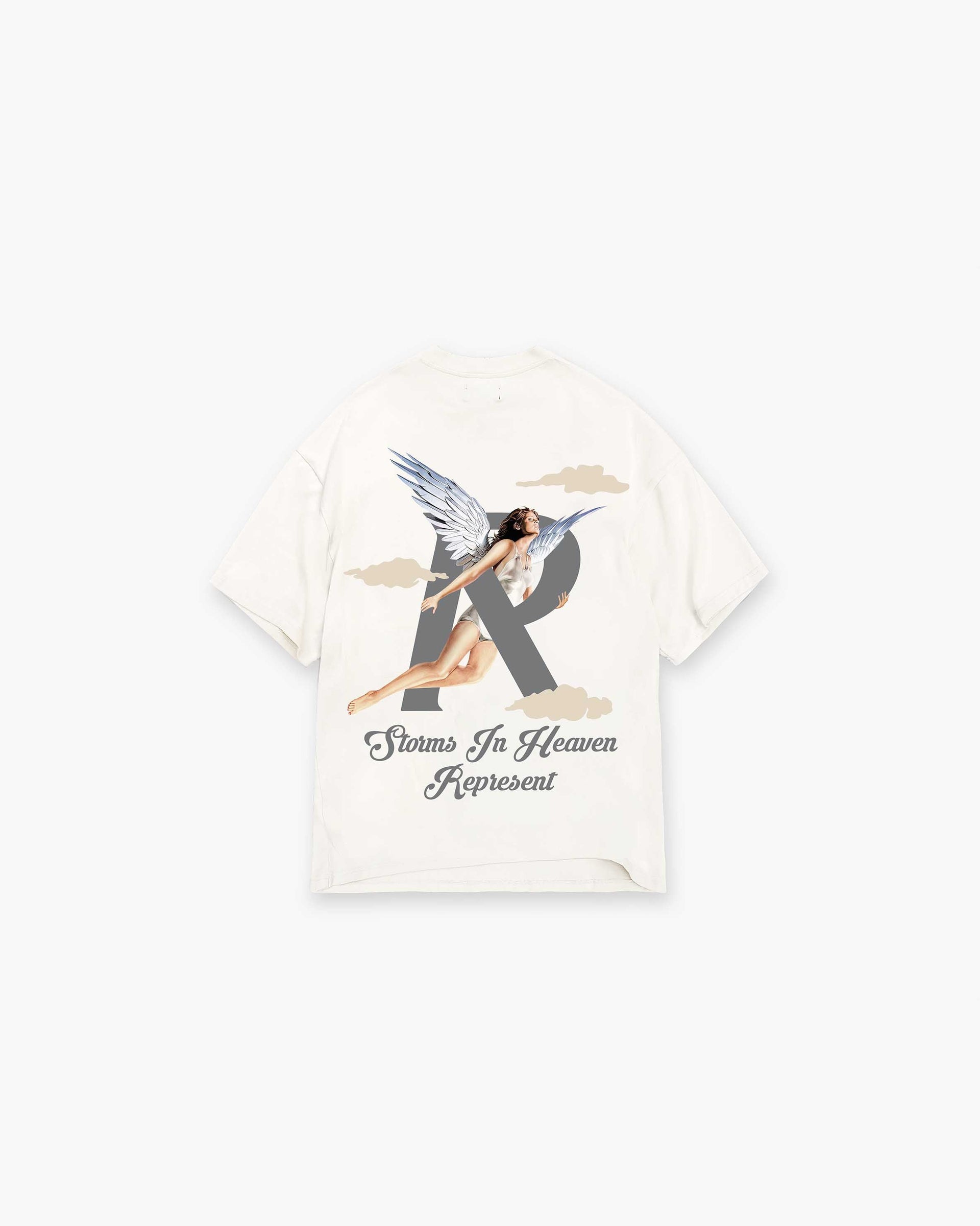 Storms In Heaven T-Shirt | Flat White T-Shirts SS23 | Represent Clo